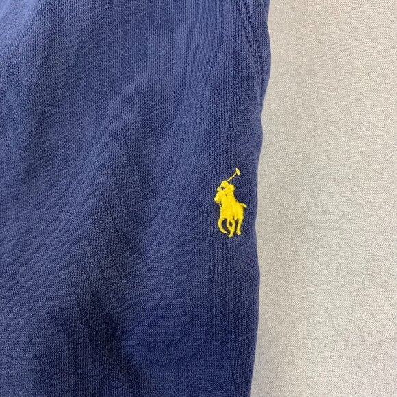 Ralph Lauren Polo Men Sweatpants 2XL Navy Blue Fleece Joggers Drawstring Tapered - Picture 6 of 14